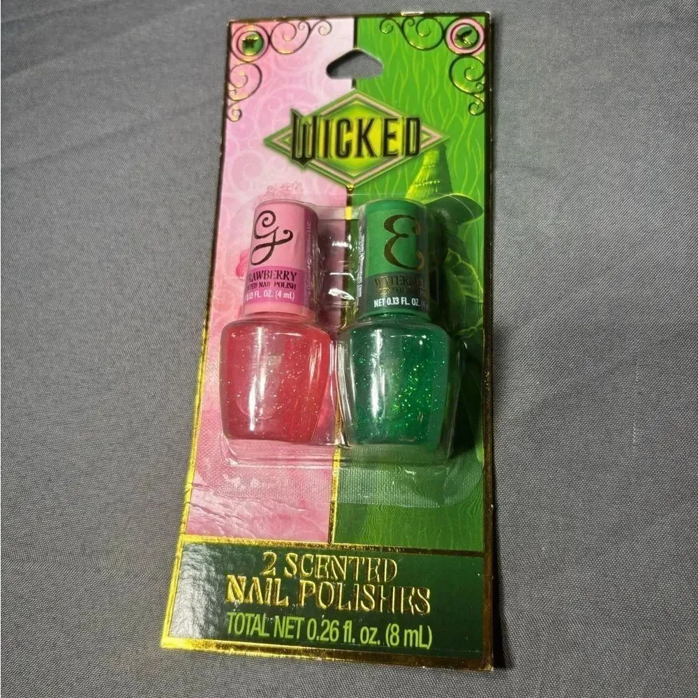 3 pc Wicked Eye Shimmer Crayon and Scented Nail Polishes Set